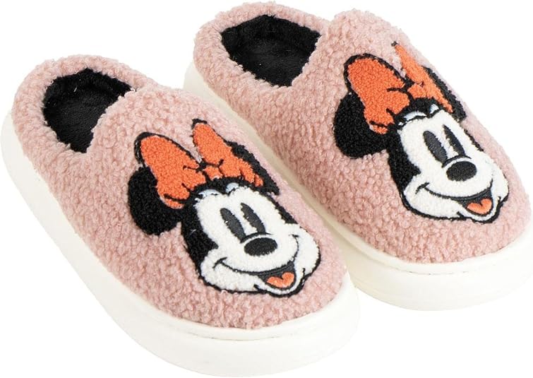 Officially Licensed House Slippers | Comfortable, Soft & Non-Slip Minnie Slippers