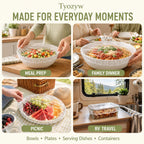 Disposable Elastic Food Covers, Clear PE (100 Pcs) Clear PE covers stretch approximately 15–15.7 in for bowls, plates and containers at home, parties, picnics or travel
