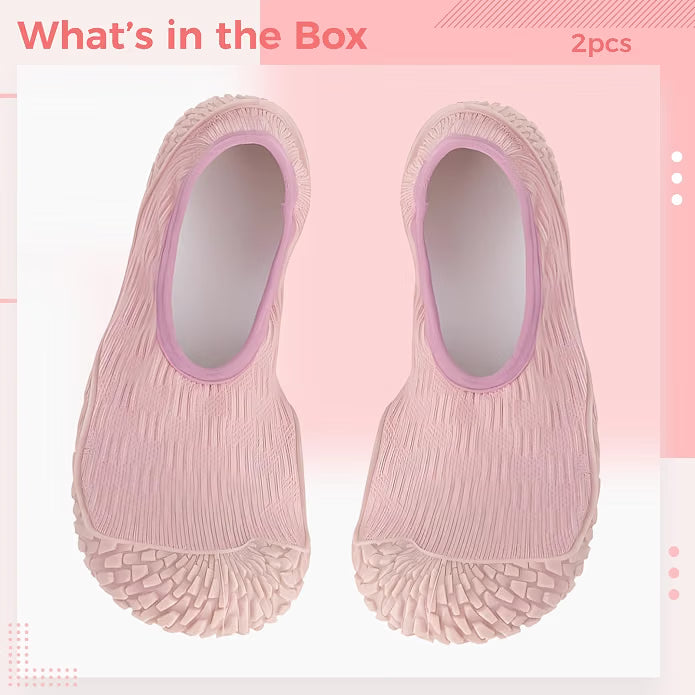 Women’s Indoor Workout Shoes, Pink Lightweight Non-Slip Shoes for Yoga & Pilates