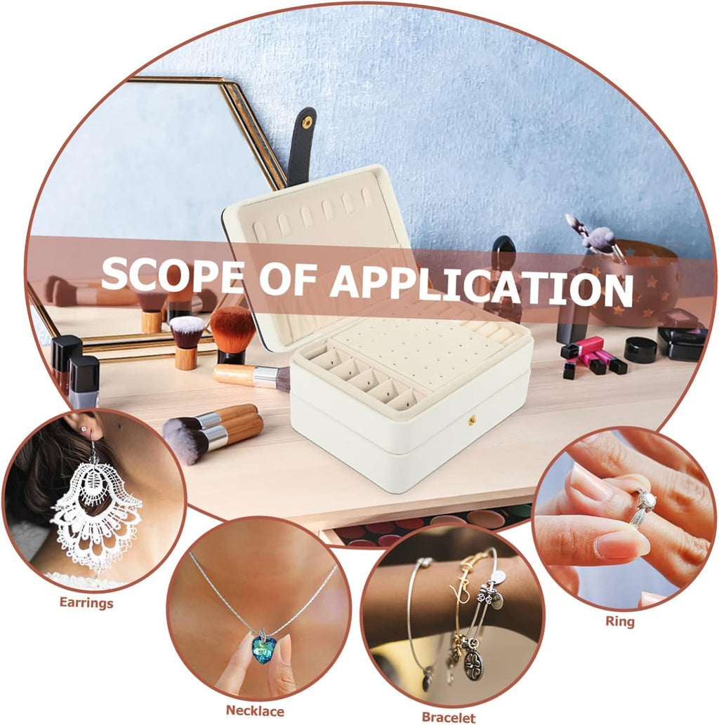 Multi Jewelry Organizer Case Portable Storage for Necklaces Earrings Creative Design for Travel and Home Use Large Capacity