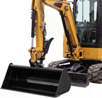 Plain Mud Bucket Grading Attachment with Pins for Mini Excavators