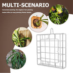 Stainless Steel Wall Plant Holder Frame for Moss and Ferns, Metal Hanging Flower Basket with Versatile Application and Space Saving Display, for Balcony and Garden Use