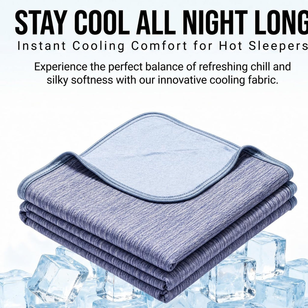 Cooling Blanket Lightweight Summer Bedding for Bed Couch Travel (Purple,200 * 220CM)
