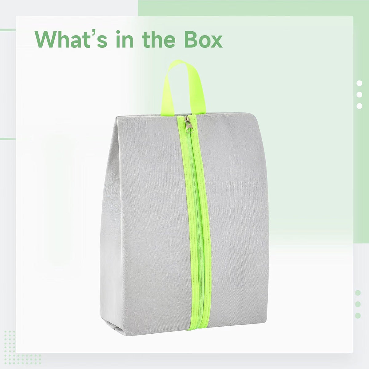 2 Pcs Shoe Bags, 16.1 in Oxford Cloth Waterproof Dustproof Travel Bags with Reflective Strip & Zipper