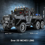 1:8 Off-Road Car Building Set, 4x4 SUV Model Kit for Adults & Teens