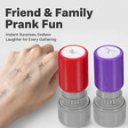 Mosquito Smack Stamp 2 Pack with Live Style & Crushed Style Imprints, Funny Fake Mosquito Stamp for Party, Office, April Fool’s Day Fun Gift