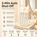Root Lifter Hair Clip Heated Styling Tool For Hair Volume (Off White) Adds Lift At Hair Roots For Fuller Looking Styles, Ideal For Fine And Thick Hair
