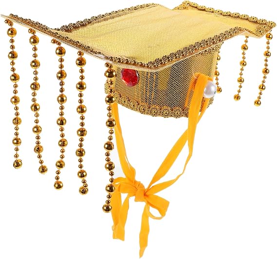 Ancient Chinese Emperor Hat Cosplay Decorative Headwear for Hanfu Performance Prop Party Accessory Traditional Emperor Costume Hat