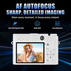 4K Digital Camera, Autofocus Point-and-Shoot Camera