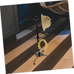 Rotating Jewelry Display Stand Double Tier Iron Rack Black Lightweight Rotating Design, Stable Structure, for Necklaces, Earrings, Bracelets, Organized Storage
