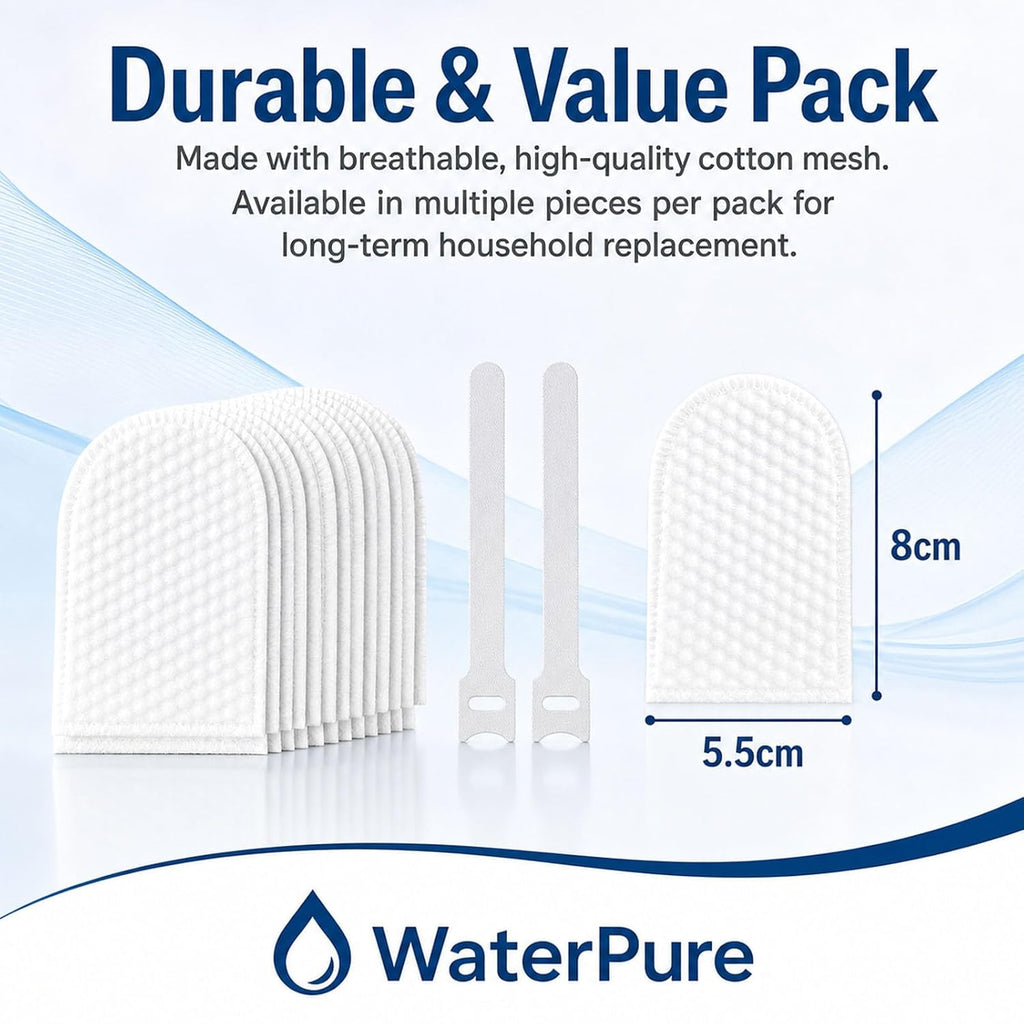 Universal Faucet Cotton Bag, Kitchen Sink Mesh Cotton Sleeve Strainer, Soft Water Flow Anti-Splash Faucet Straining Bag for Kitchen & Bathroom Sink Use (300pcs)