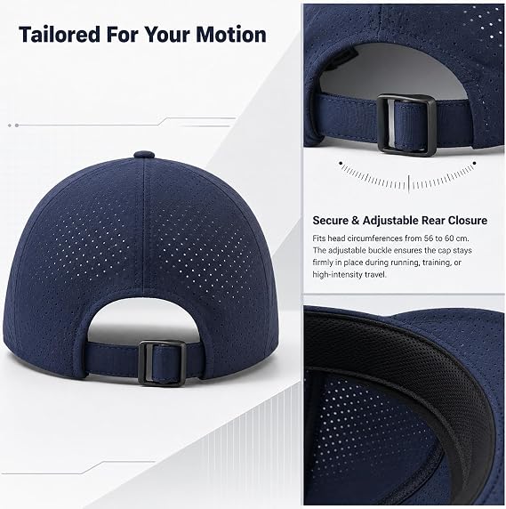 Sunscreen Breathable Baseball Cap Quick Dry Mesh Hat for Running Stay Comfortable During Outdoor Activities With A Breathable Cap Designed For Running, Golf And Daily Wear