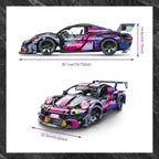 1:10 Sport Race Car Building Set, 1,611-Piece Supercar Model Kit