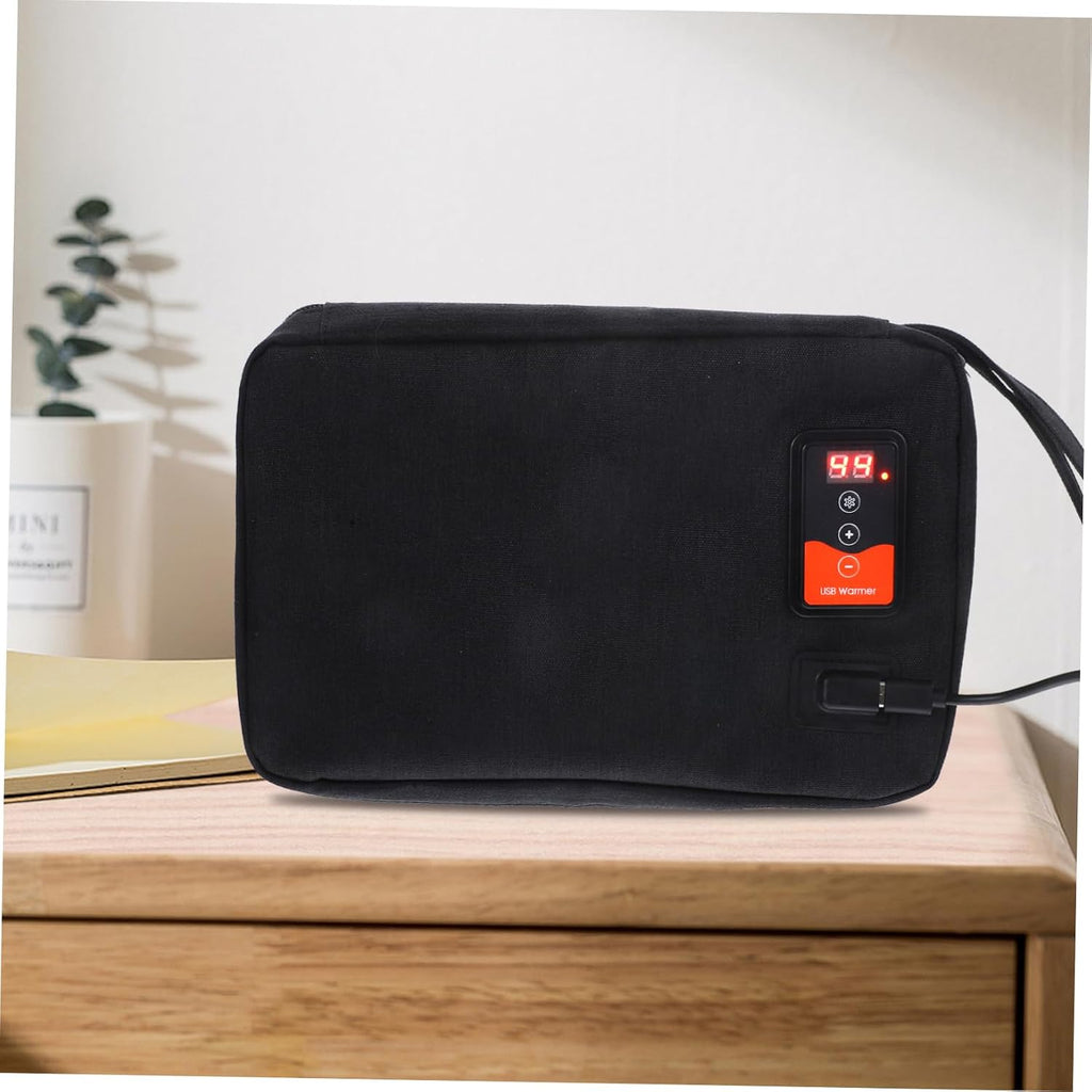 Baby Wipe Warmer USB Portable, Constant Temp Diaper Tissue Heater Neoprene Bag Design, Holds 20-80 Wipes, Energy Saving, for Indoor Outdoor Use