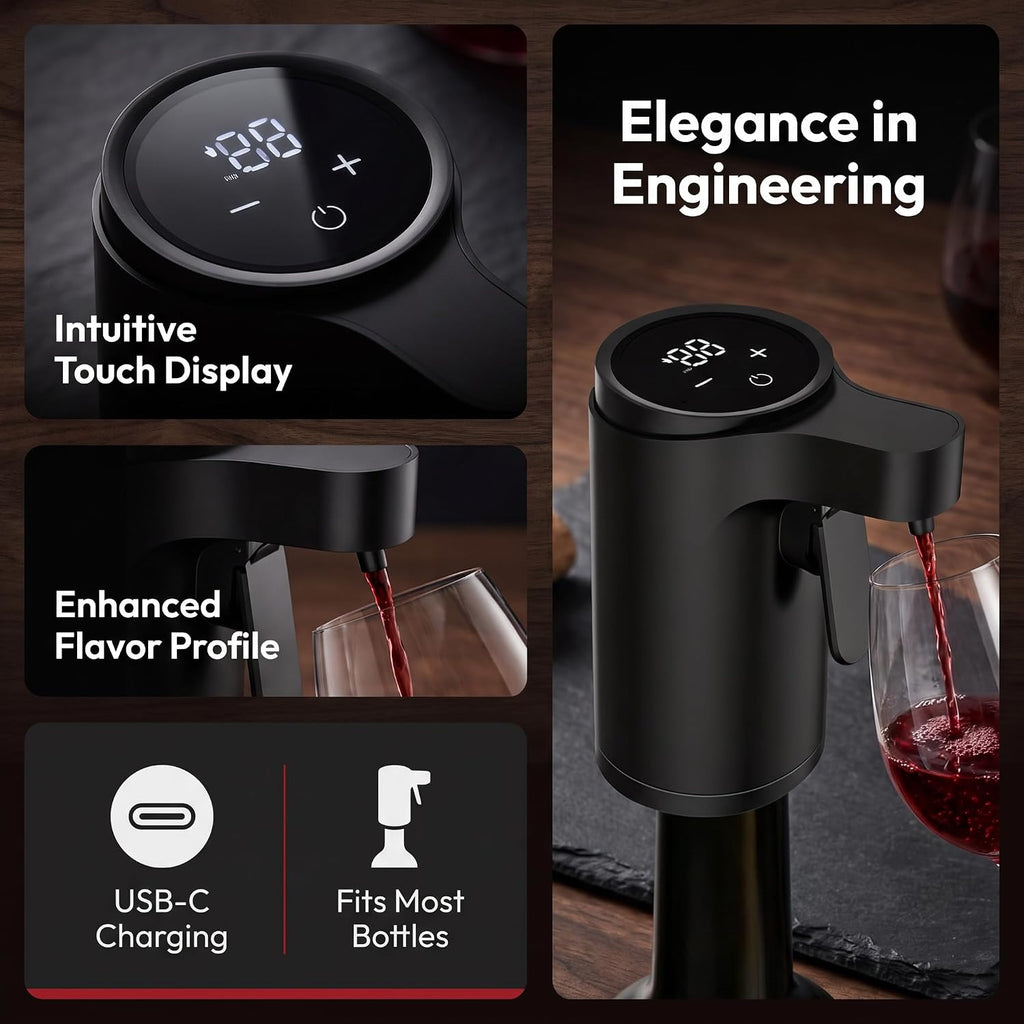 Rechargeable Bottle Top Pourer,Electric Whisky Dispenser