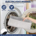 Electric Foot Warmer, Double-Sided Foot Heating Pad with LCD Displa