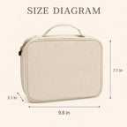 Travel Jewelry Organizer Case with 36 Clear Zipper Velvet Pouches and Detachable Pages