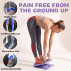 Slant Board for Calf Stretching, 9-Level Adjustable Incline Board with 2 Resistance Bands