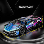 1:14 Sport Racing Car Building Blocks, Supercar MOC Model Kit