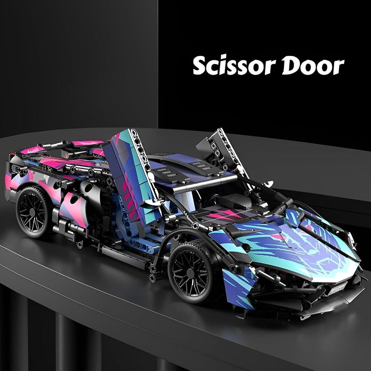 1:14 Sport Racing Car Building Blocks, Supercar MOC Model Kit