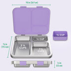 Kids Stainless Steel Lunch Box and Water Bottle Set (Unicorn)