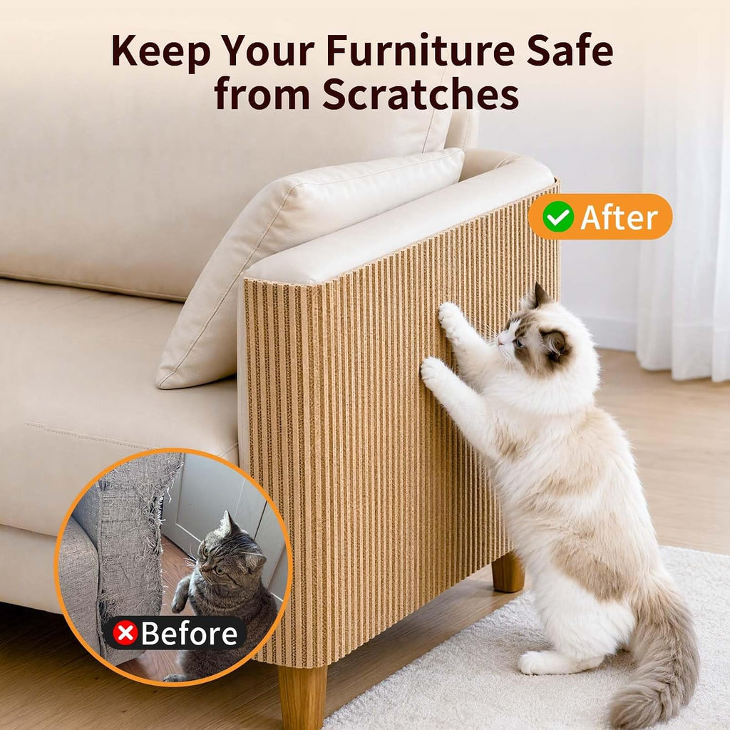 Natural Cork Cat Scratch Board & Furniture Protector