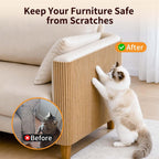 Natural Cork Cat Scratch Board & Furniture Protector