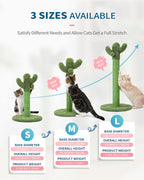 Made4Pets Cactus Cat Scratching Post, 25.6" with Plush Ball