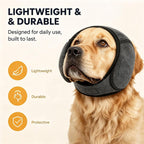 Dog Ear Muffs Noise Protection, Adjustable Ear Protection for Dogs for Fireworks Thunder Grooming Bathing (Gray,L)