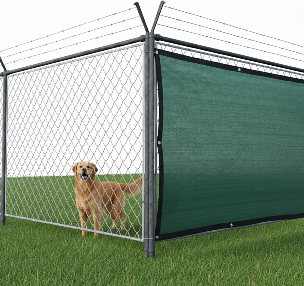 4ft x 459ft Windscreen Fencing Mesh, 90% Privacy Blockage with Metal Grommets