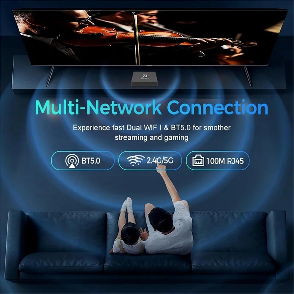 Z1 Android 11 TV Box 4K HD Smart Media Player Dual WiFi