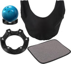 3-in-1 Bowling Basics Accessories Kit, Microfiber Bowling Ball Towel Kit,with Bearing Spinner Holder, Bowlings Ball Cleaner Wipes, Microfiber Bowlings Towel with Easy-Grip Dots