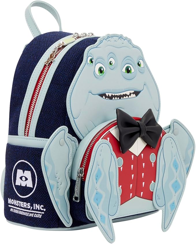 Pixar - Monsters, Inc. - Henry J. Waternoose - Cosplay Mini Backpack with Zipper Charm - Collectible Bags