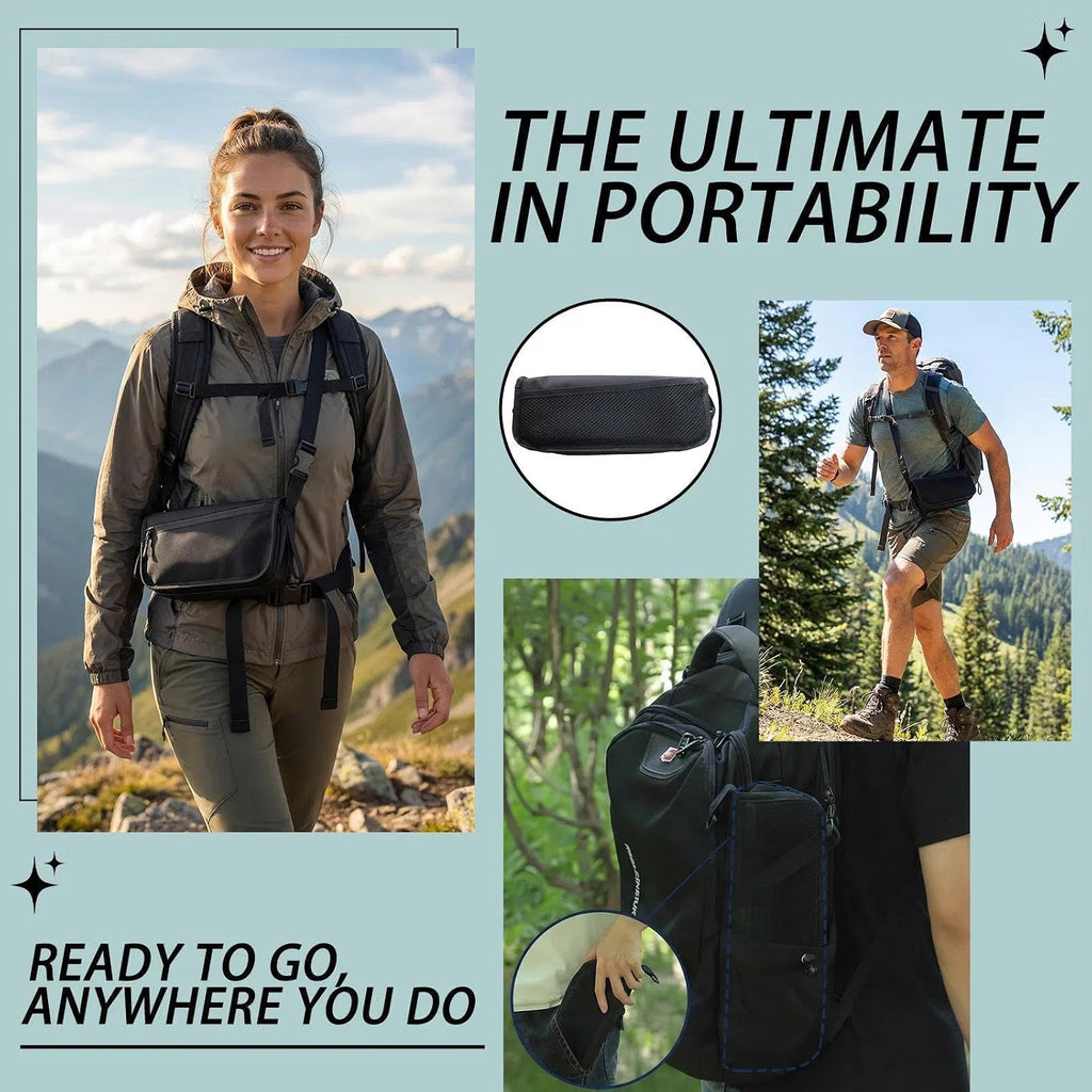 16-Inch Portable Folding Stool, Collapsible Backpack Chair for Adults