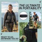 16-Inch Portable Folding Stool, Collapsible Backpack Chair for Adults