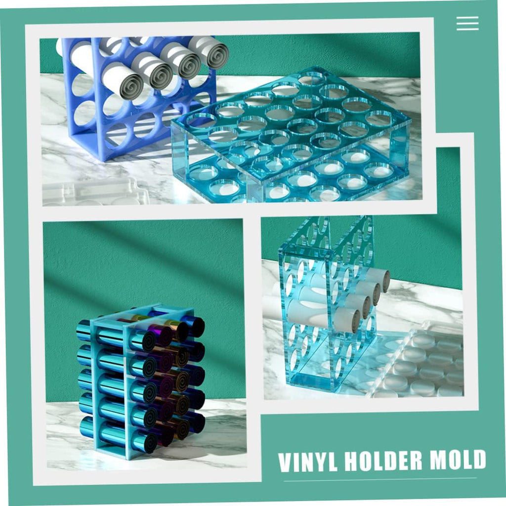 Vinyl Holder Mold Silicone Storage Organizer for Vinyl Craft Supplies and Mold Making for Storage and Organization Craft Rooms