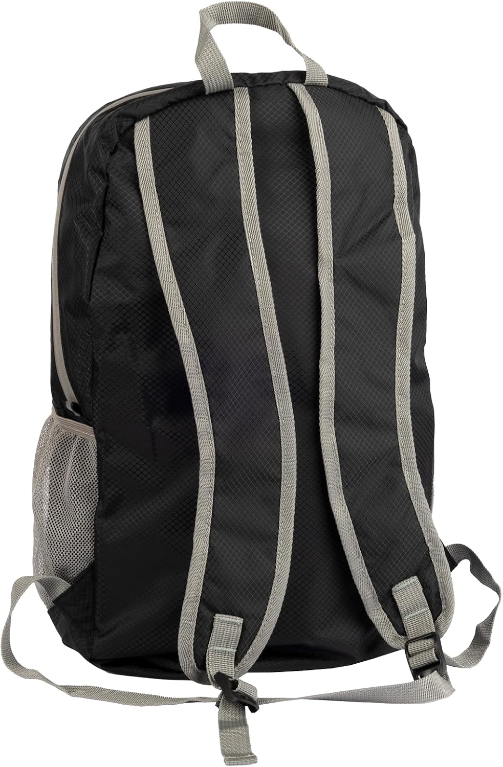 Unisex Packtogo Foldable Backpack, black, Mittelgroße