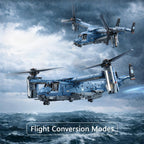 Military Helicopter Building Kit, V-22 Osprey Aircraft Model, 1,486 Pieces