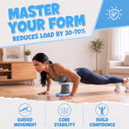 Push Up Assist for Beginners, Core & Upper Body Workout Support