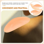 Silicone Adhesive Shoulder Pads for Women 2 Pairs Anti Slip Shoulder Shaping for Tops and Clothing, Smooth Look under Outfits, Photo Shoots and Social Outings