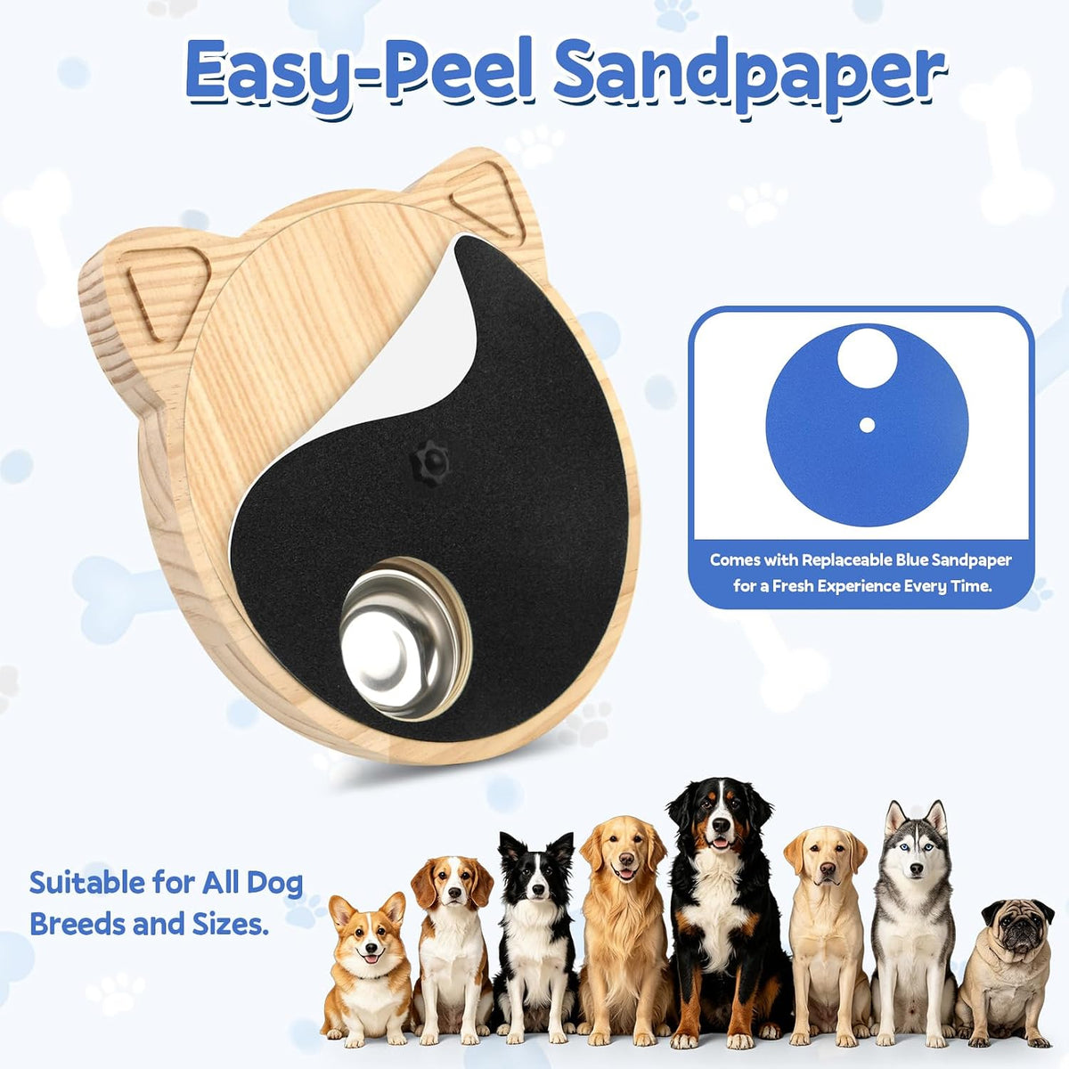 Dog Nail Scratch Board - Scratch Pad - Scratch Board Treat Box, Nail File