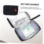 Baby Wipe Warmer USB Portable, Constant Temp Diaper Tissue Heater Neoprene Bag Design, Holds 20-80 Wipes, Energy Saving, for Indoor Outdoor Use