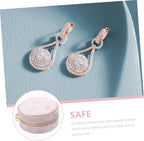 Pink Jewelry Box Portable Travel Case Xmas for Girlfriends Lint Lined, Holds Necklace Bracelet Earrings Rings Pendants, Stylish Shape for Journey and Valentine Gifting