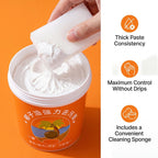 Coconut Oil Cleaning Paste, All Purpose Coconut Oil Cleaning Paste with Sponge for Kitchen, Stainless Steel, Wood Furniture and Leather (1pcs)