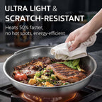 Pure Titanium Frying Pan & Cookware (With lid, 26cm)