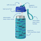 Kids Stainless Steel Lunch Box and Water Bottle Set