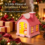 christmas village humidifier, 500ml Snow House with Light & Chimney Mist
