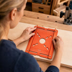 Router Slotting Guide Bracket, Precision Aluminum Alloy Woodworking Jig