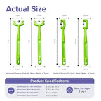 Tongue Tip Lateralization and Elevation Tools | Therapeutic Tool Set for Apraxia, Dysarthria | Improve Feeding Skills, Speech Clarity and Jaw Stability | Jaw Alignment - Set of 4 - Inst. Booklet -Lime