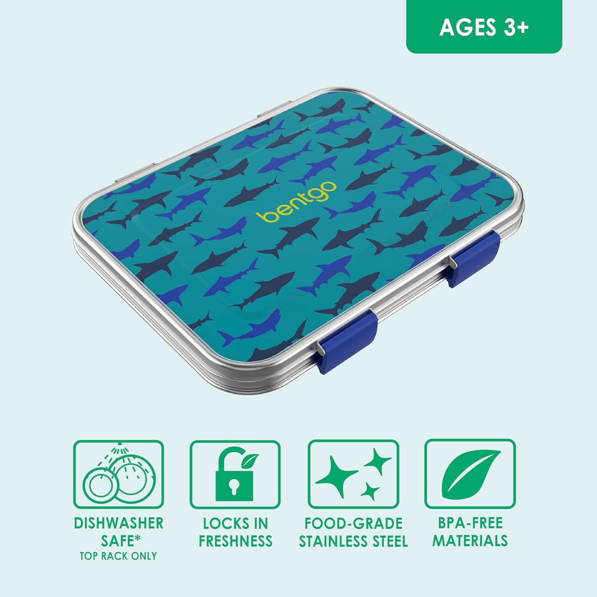 Kids Stainless Steel Lunch Box and Water Bottle Set